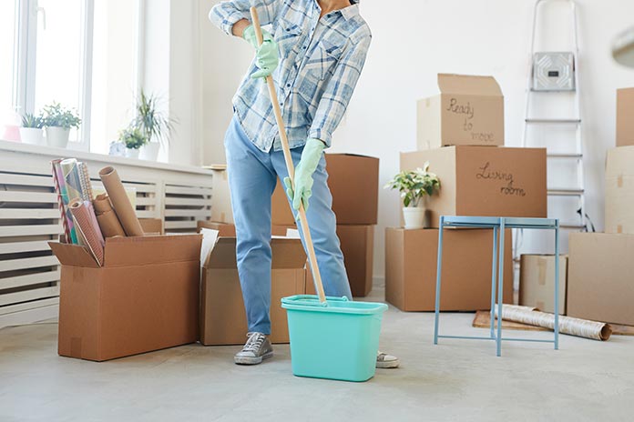 Cleaning Supplies on Moving Day